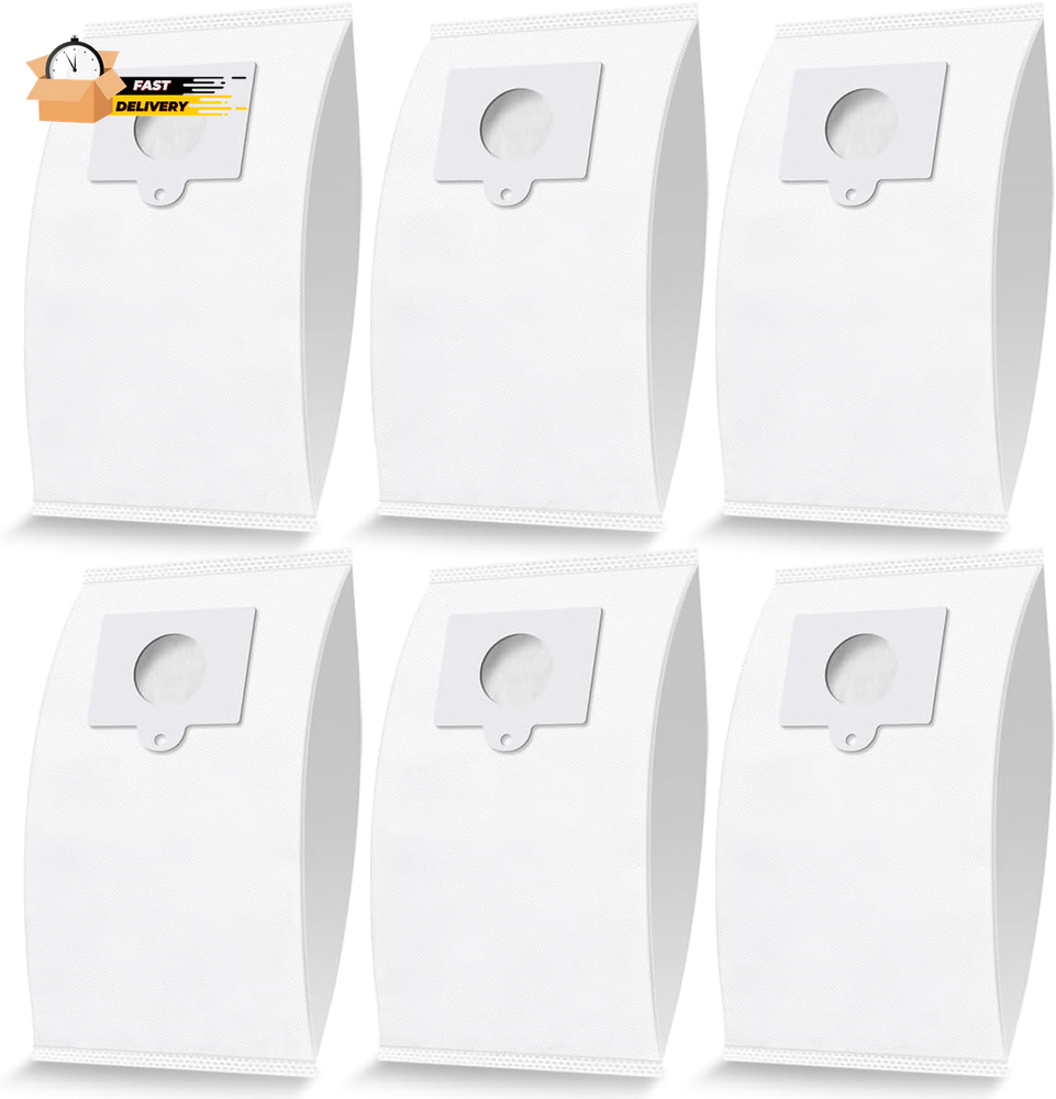 6 Pack Kenmore 5055 50 Type Q/C HEPA Cloth Dust Vacuum Bags 53292