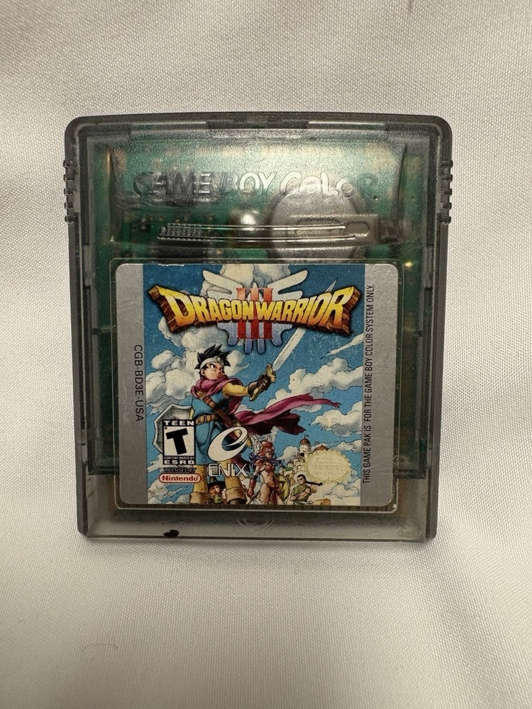 Dragon Warrior 3 GBC Authentic Tested Clean OEM Game Boy Color