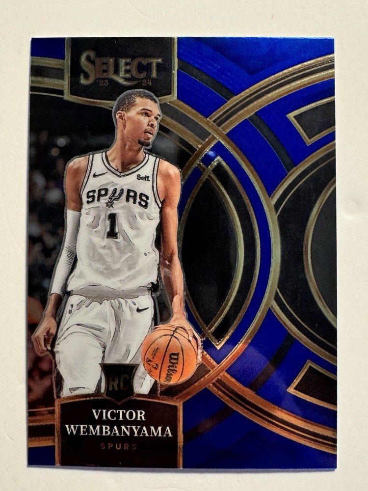 ✨2023-24 Panini Select Victor Wembanyama Blue Premier Level Rookie Spurs #121 RC