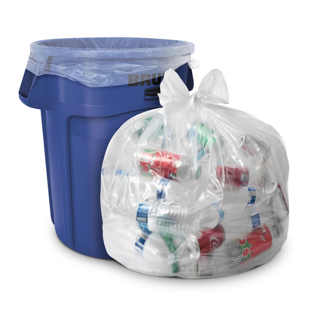 33 Gallon Clear Trash Bags - (Huge 100 Pack) - 33 x 39 - 1.5 MIL (eq) - CSR