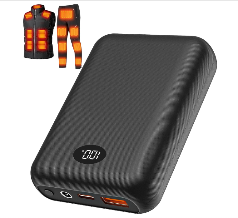 16000mAh Heated Vest Battery Pack for ORORO, for Venustas, 7.4V Battery Pack ...