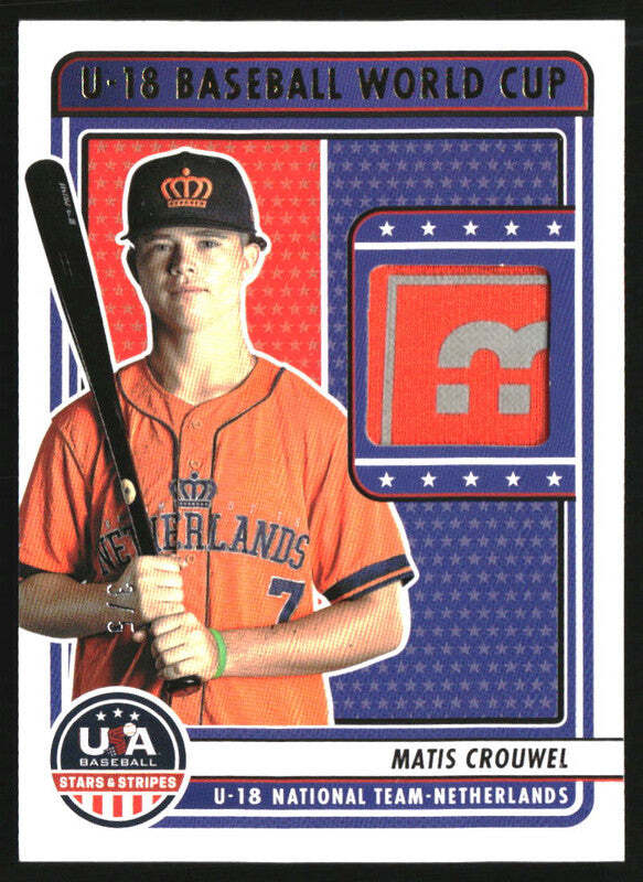 2023 USA Stars and Stripes U18 World Cup Materials Laundry Tag Matis Crouwel /5