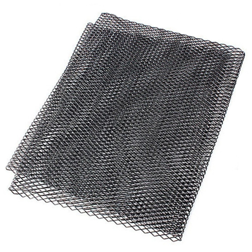 Front Bumper Car Black Grille Mesh Net Sheet Aluminum Auto Grill Cover 40X13in
