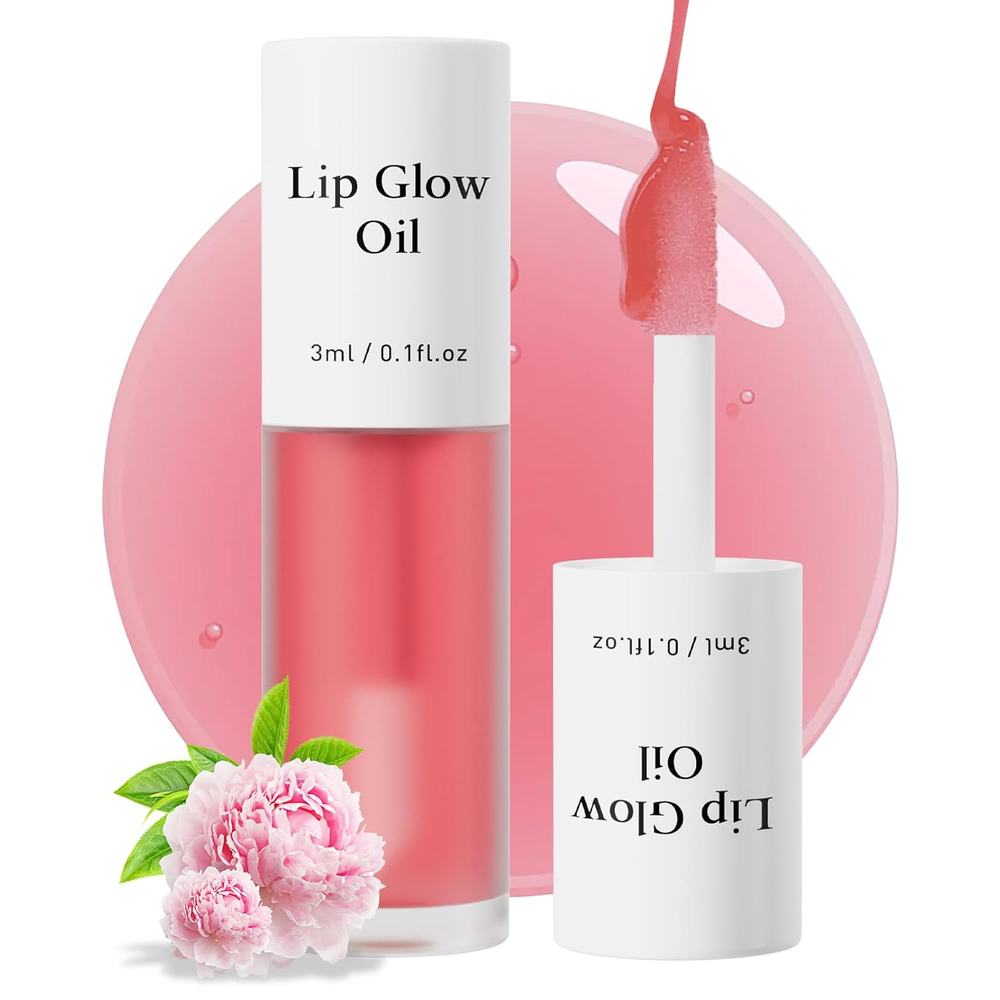 Hydrating Lip Glow Oil with Plumping Gloss for Moisture & Shine