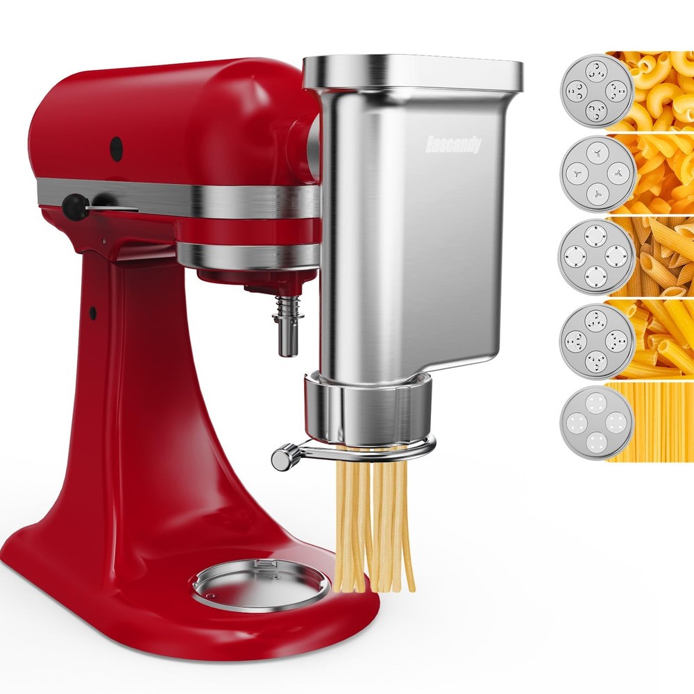 KitchenAid Stand Mixer Metal Pasta Press Attachment - Durable Gourmet Tool