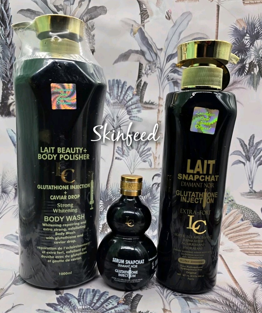 Black Diamond Snapchat Body Lotion Shower Gel & Serum 1000ml