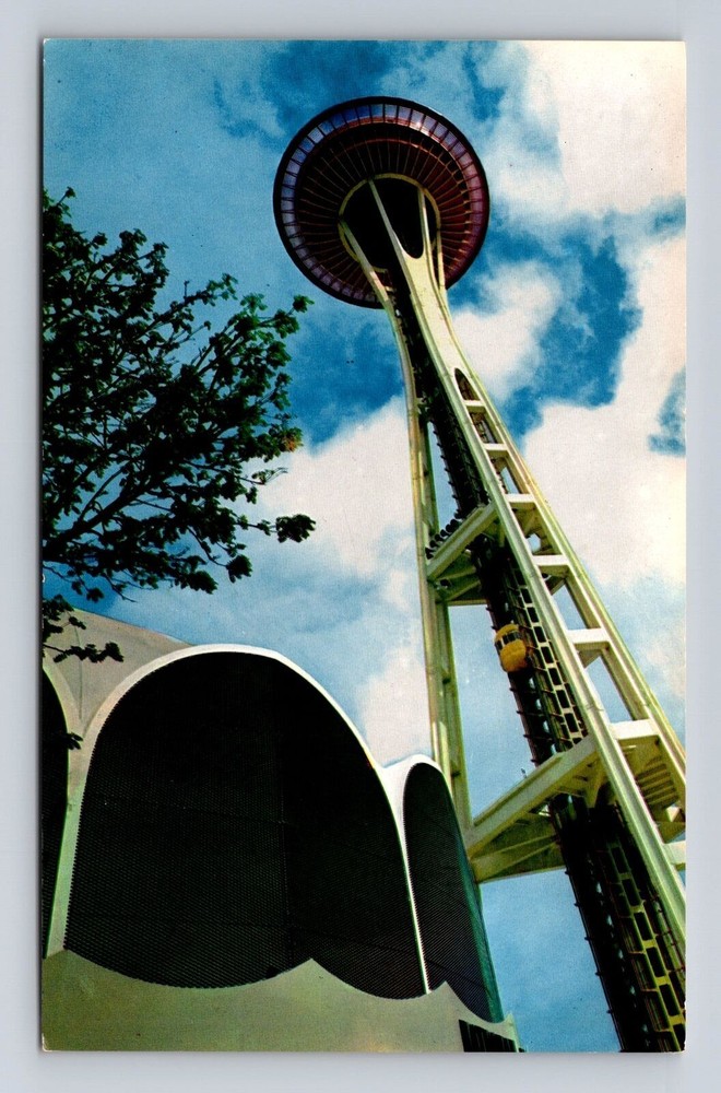 Vintage Seattle Space Needle Postcard from 1962 World's Fair