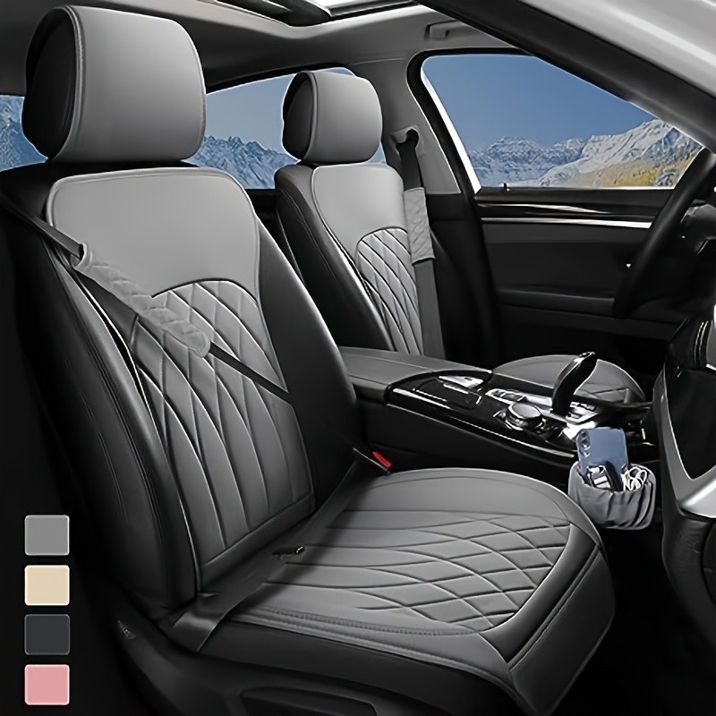 Nissan Altima Murano Frontier Kicks 2PC Faux Leather Front Seat Covers