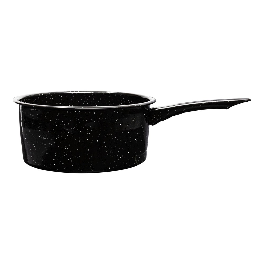 3 Quart Granite Nonstick Saucepan Speckled Enamel Cookware Pot