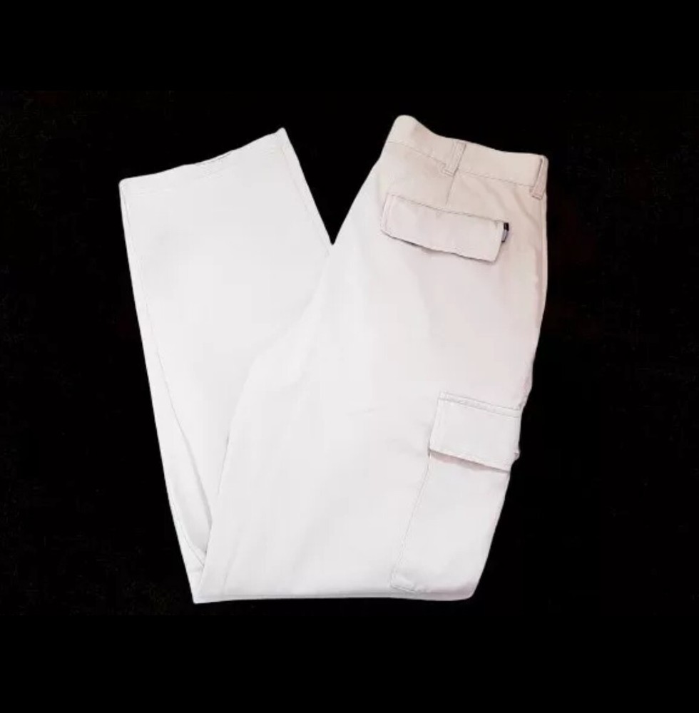 Men's Beige Straight Leg Cargo Pants - W34 by Armando