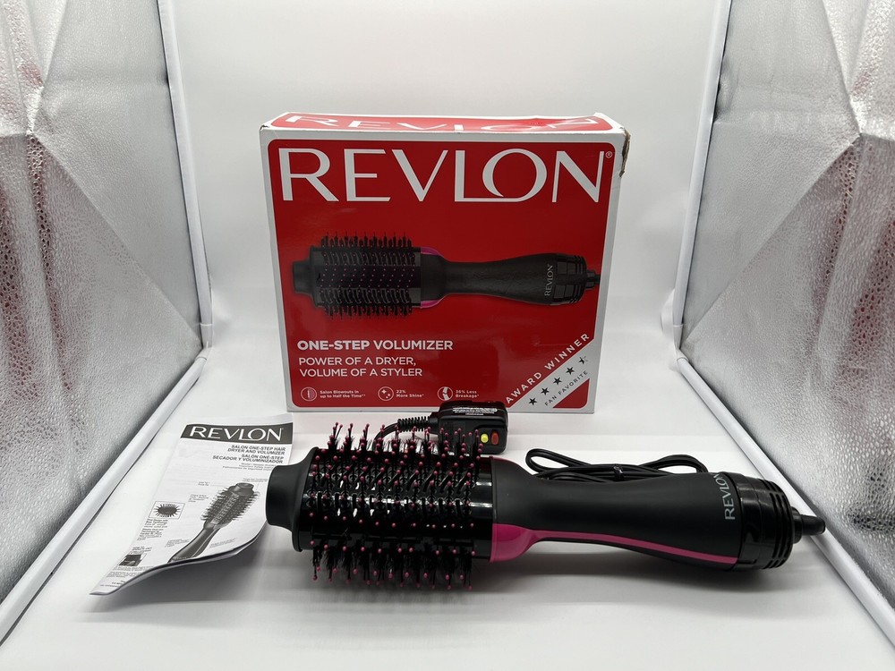 Revlon One-Step Hair Dryer Brush and Volumizer Oval Pink Black