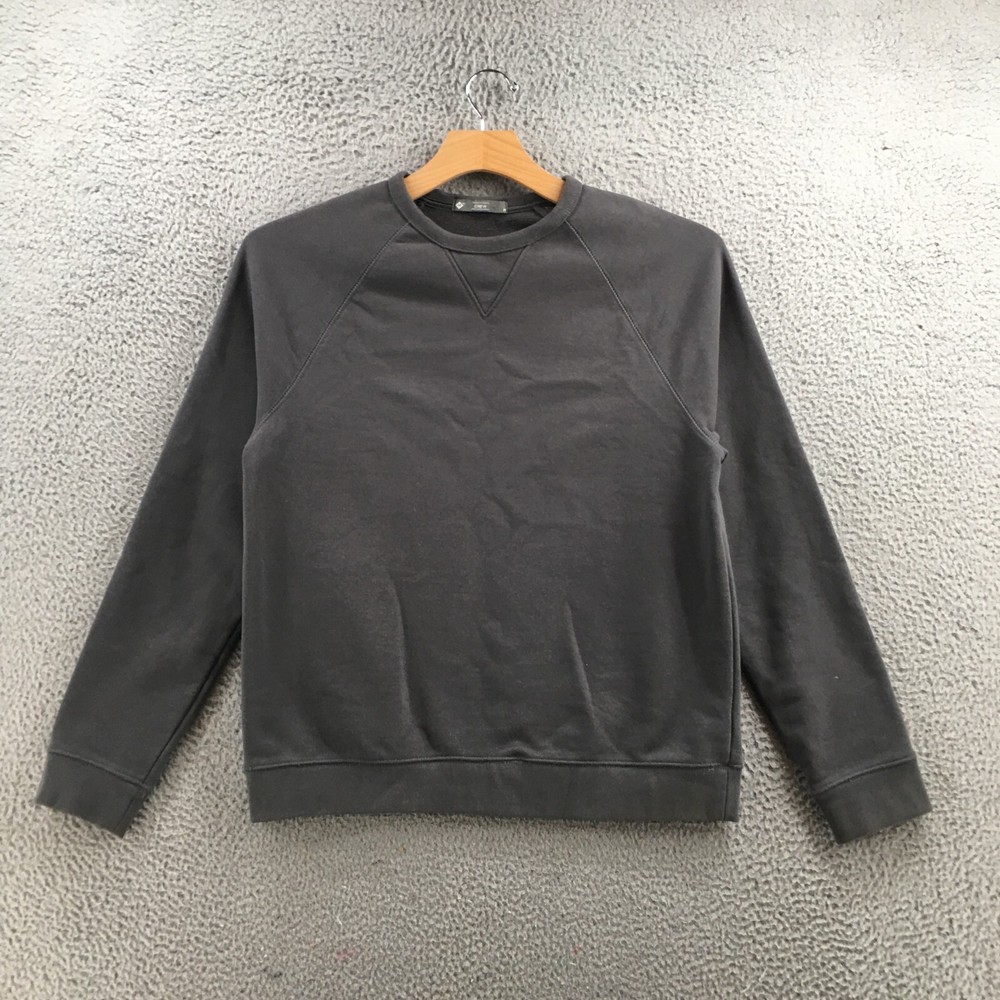 Men's M Gray Cotton Blend French Terry Crew Sweatshirt by Members Mark-image