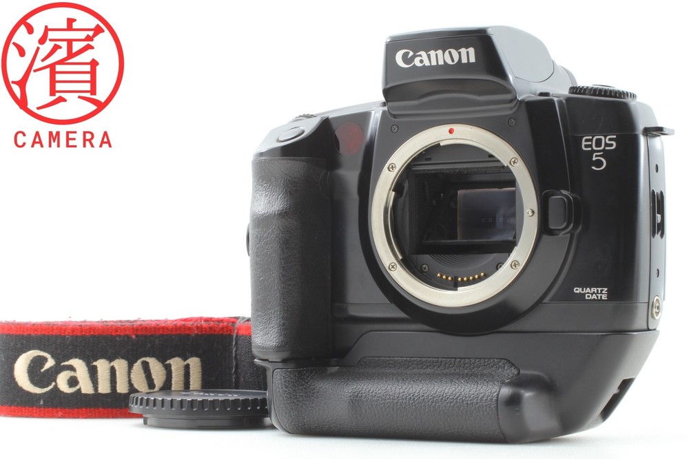 Canon EOS 5 QD 35mm SLR Film Camera Body with Eye Control & VG10 Grip from Japan MINT