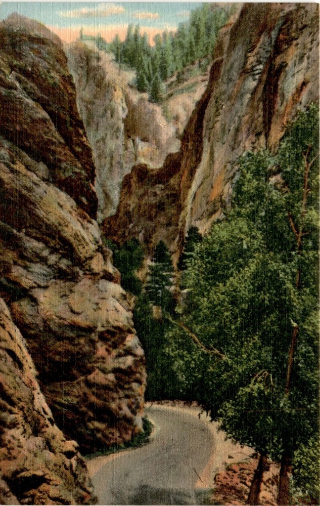 Cheyenne Gorge, South Cheyenne Cañon, Colorado Springs, Colorado, C Postcard
