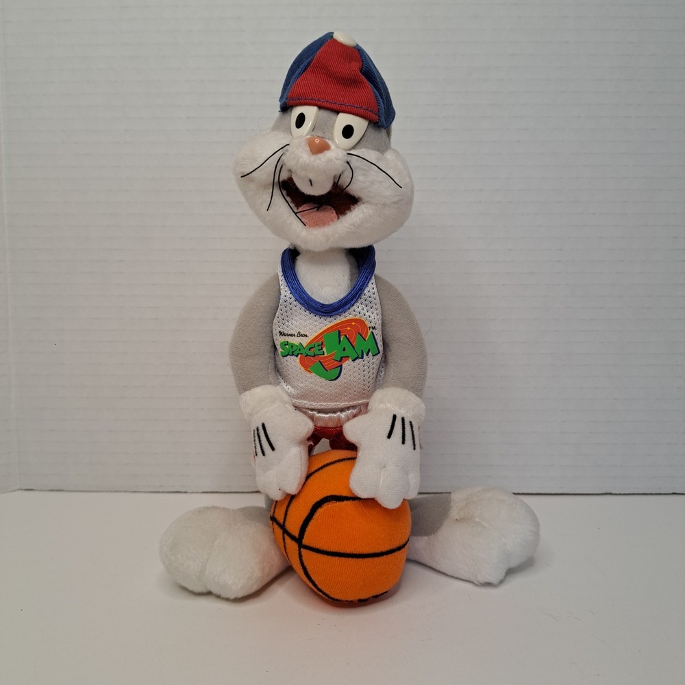 1996 McDonald's Space Jam Bugs Bunny Looney Tunes plush push figure