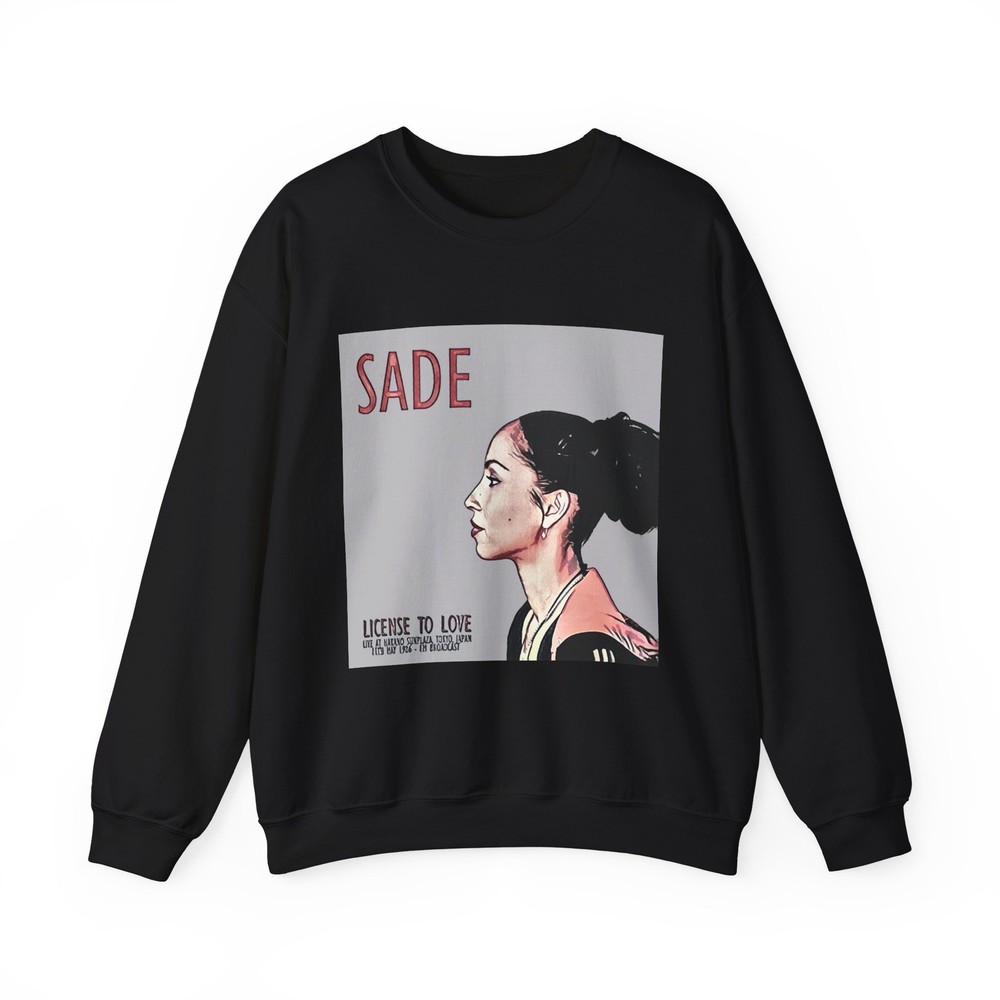 Sade License To Love Graphic Print Art LS Unisex Heavy Blend Crewneck Sweatshirt