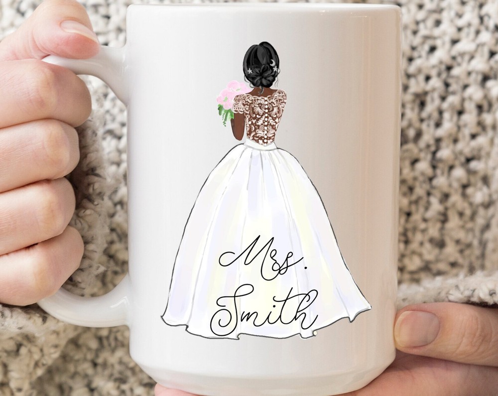 カスタム ドレス 花嫁 マグ ウェディング ギフト 花嫁 コーヒーマグ ギフト 花嫁 パーソナライズ