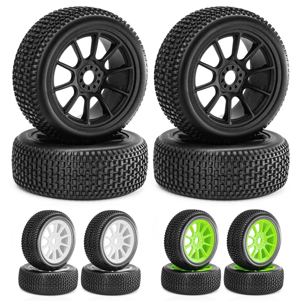1/8RC Off-Road Buggy Tires with 17mm Hex Fit for ARRMA Typhon Talion Traxxas Redcat