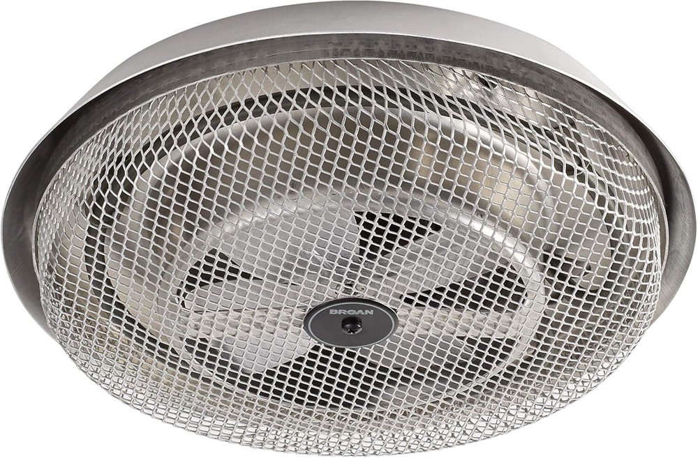 Broan-NuTone 157 Low-Profile Fan-Forced Ceiling Heater, Satin Aluminum