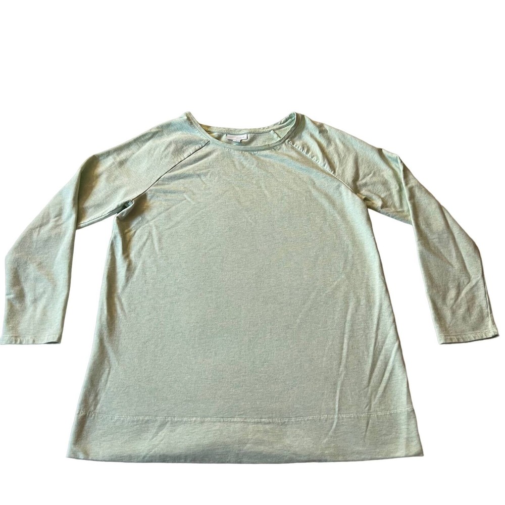 Pure J. Jill Crewneck Long Sleeve Knit Raglan Top Size Medium Casual Stretch