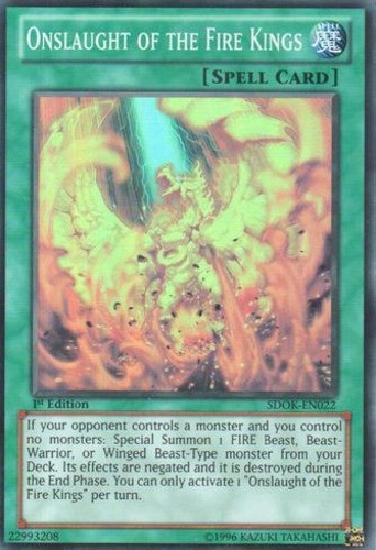 Onslaught of the Fire Kings SDOK-EN022 Super Rare 1st Ed Mod Play
