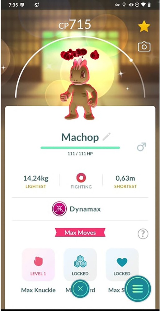 Pokémon Shiny Dynamax Machop - MlNl P T C - GO Read Description