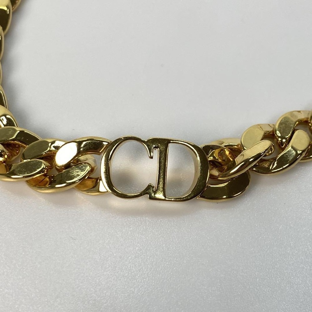 Christian Dior CD Icon Pendant Necklace in Gold