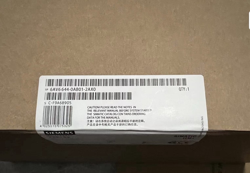 6AV6644-0AB01-2AX0 Siemens New 6AV6 644-0AB01-2AX0 SIMATIC MP377 SCREEN