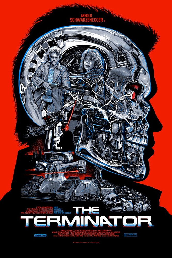 The Terminator Movie Art Poster 24x36 Screen Print by Christopher Cox Limited xx/125