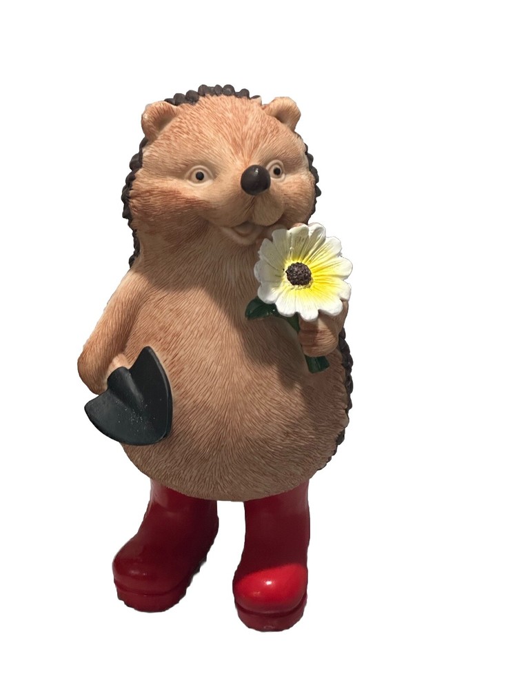 Resin Hedgehog Garden Seasonal Traditional Garden Statue Unique 10 In Gardening