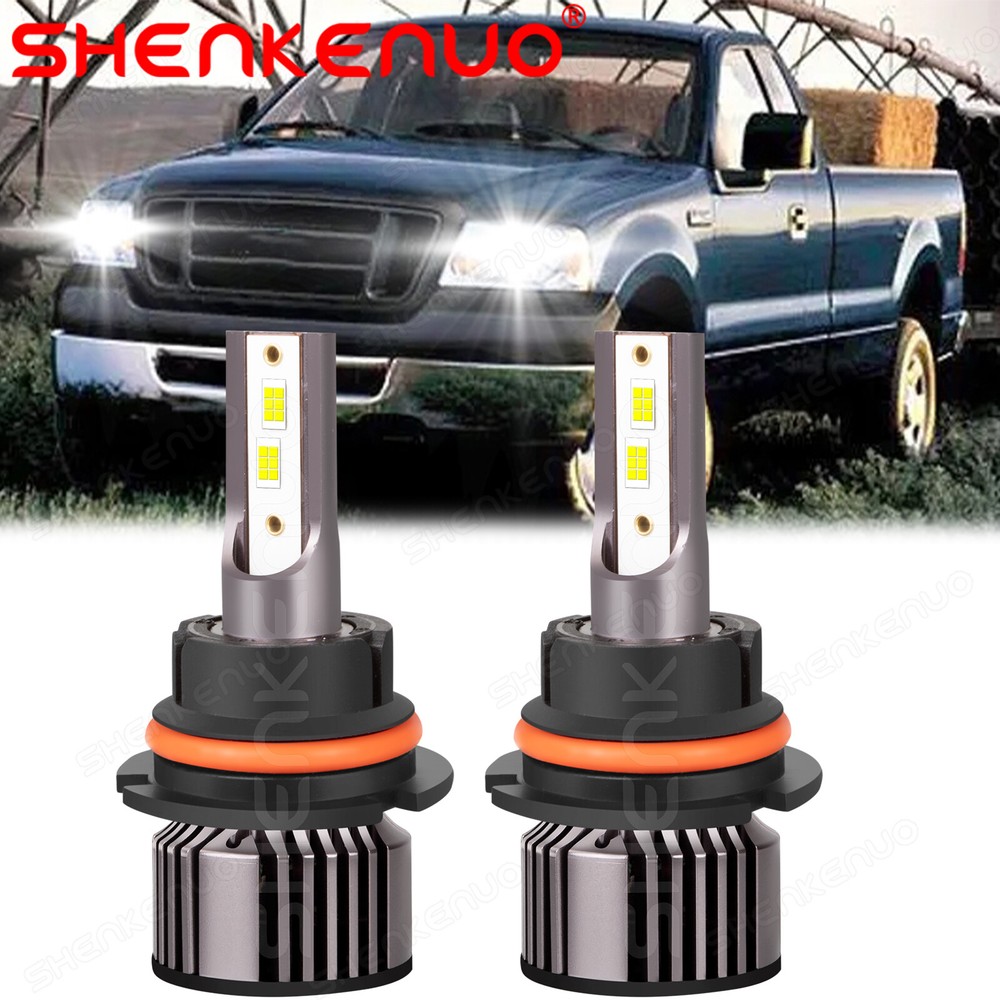 LED Headlights Bulbs 9007 White For Ford F250 F350 Super Duty 99-04 Hi-Lo Beams