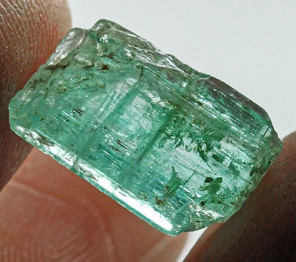 5Ct Paraiba Blue-Green Vanadium Beryl Facet Rough Gemstone YMDb80