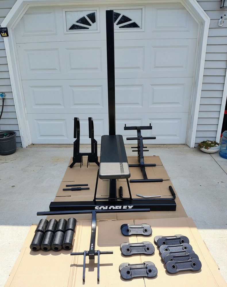 Solo Flex Muscle Machine Home Gym w/ Leg Extension & Butterfly  SHIPPING
