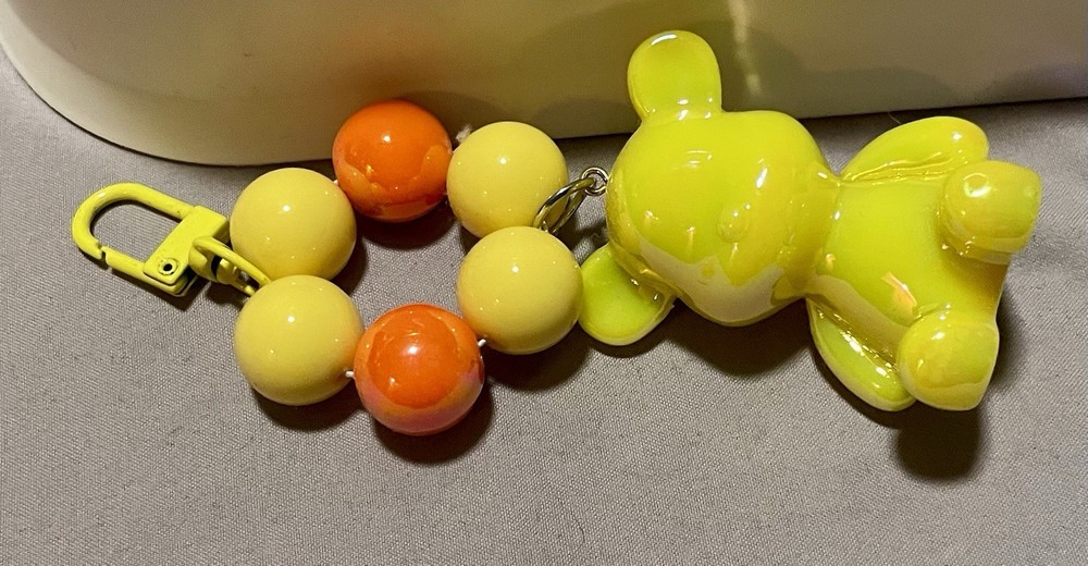 Handmade bear fingerlet keychains sold individually