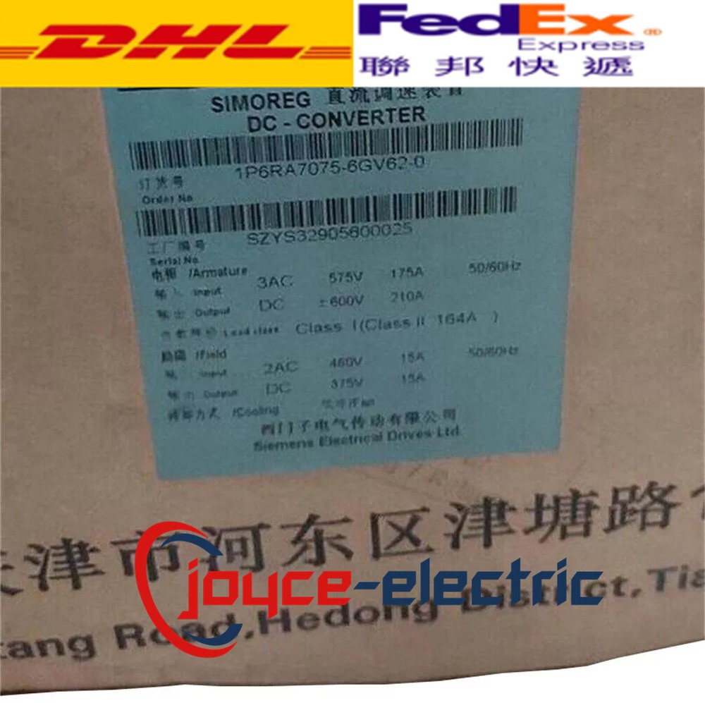 6RA7 075-6GV62-0 New in box SIEMENS 6RA7075-6GV62-0 SIMOREG DC Master Rectifier