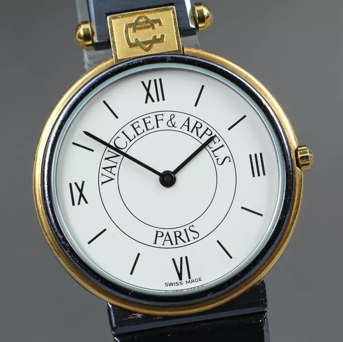 [Near MINT] Van Cleef & Arpels La Collection No.22 Gold & Stainless Watch 43106