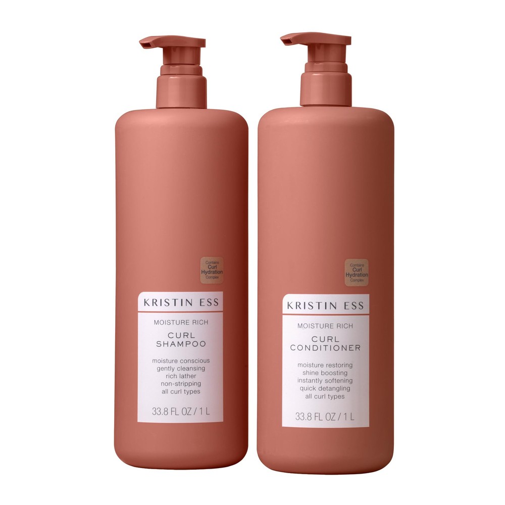 Curl Defining Shampoo and Conditioner Set for Moisturized Frizz-Free Hair