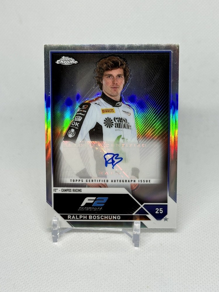 Ralph Boschung 2023 Topps Formula 1 F1 Chrome Auto