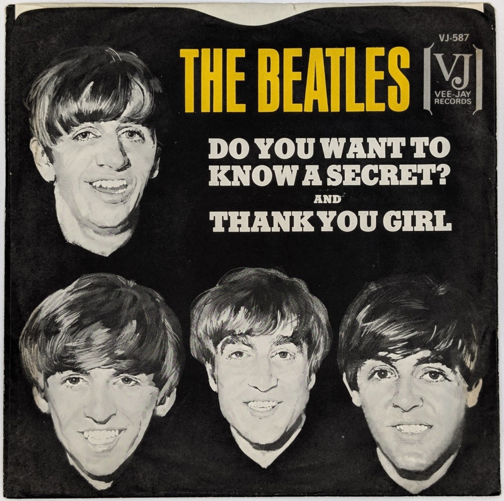 The Beatles - Do You Want To Know A Secret VJ-587, 45 RPM, Single, US, 1964