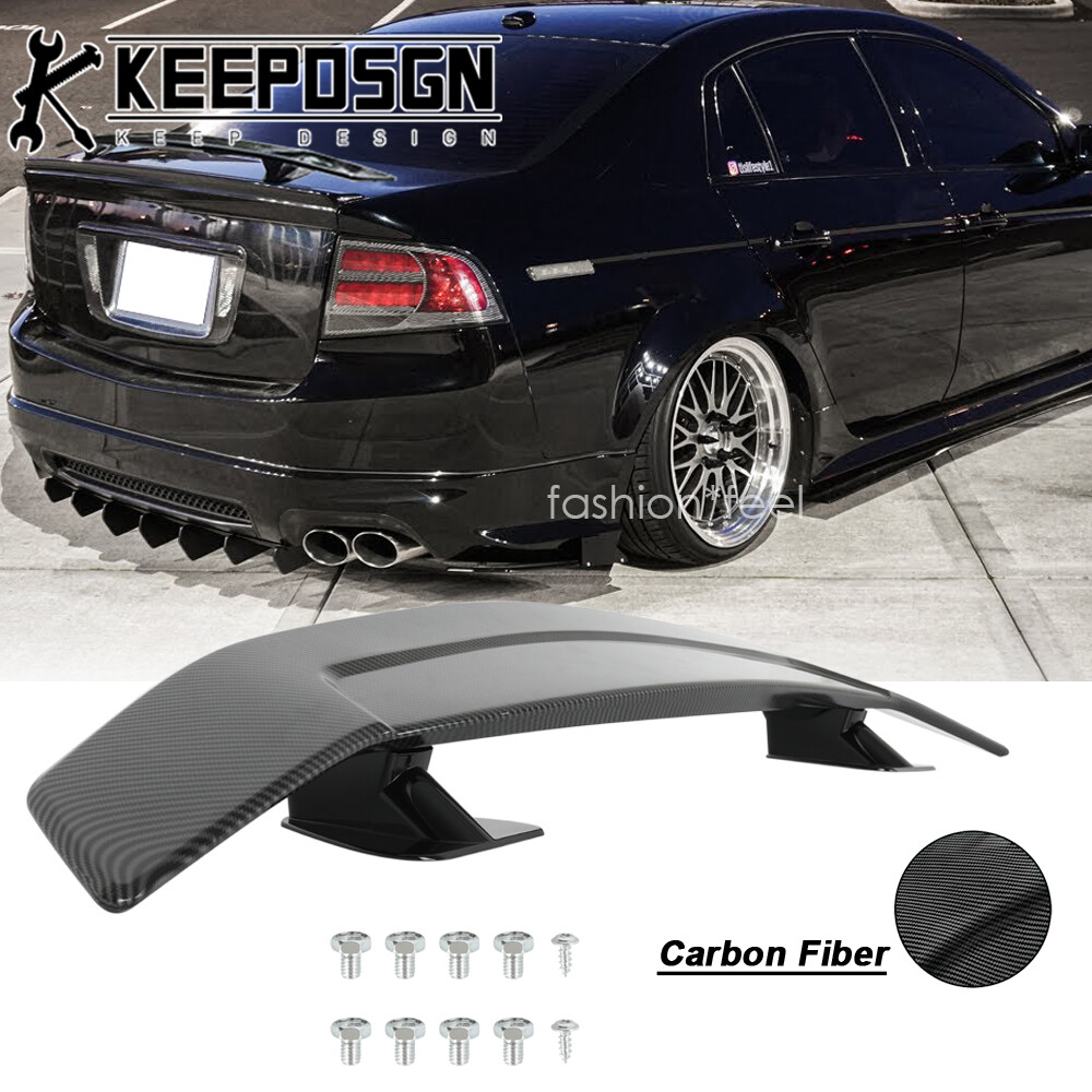 Acura TL Carbon Fiber 47-Inch Rear Trunk Spoiler Wing Lip GT Racing JDM Style