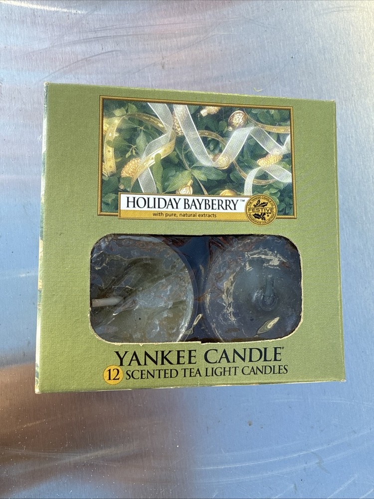 Yankee Candle Holiday Bayberry Scented Tea Lights Box of 12