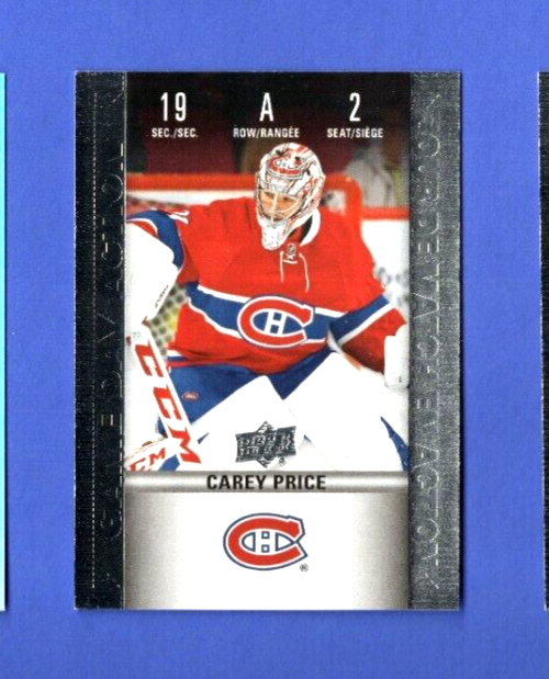 Carey Price 2019-20 Upper Deck Tim Hortons Game Day Action HGD-2 Hockey Card-image