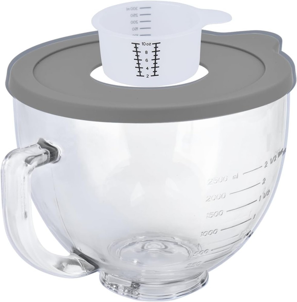 Tilt-Head Stand Mixer Glass Bowl, 5 QT,Compatible with Kitchenaid Artisan&Classi