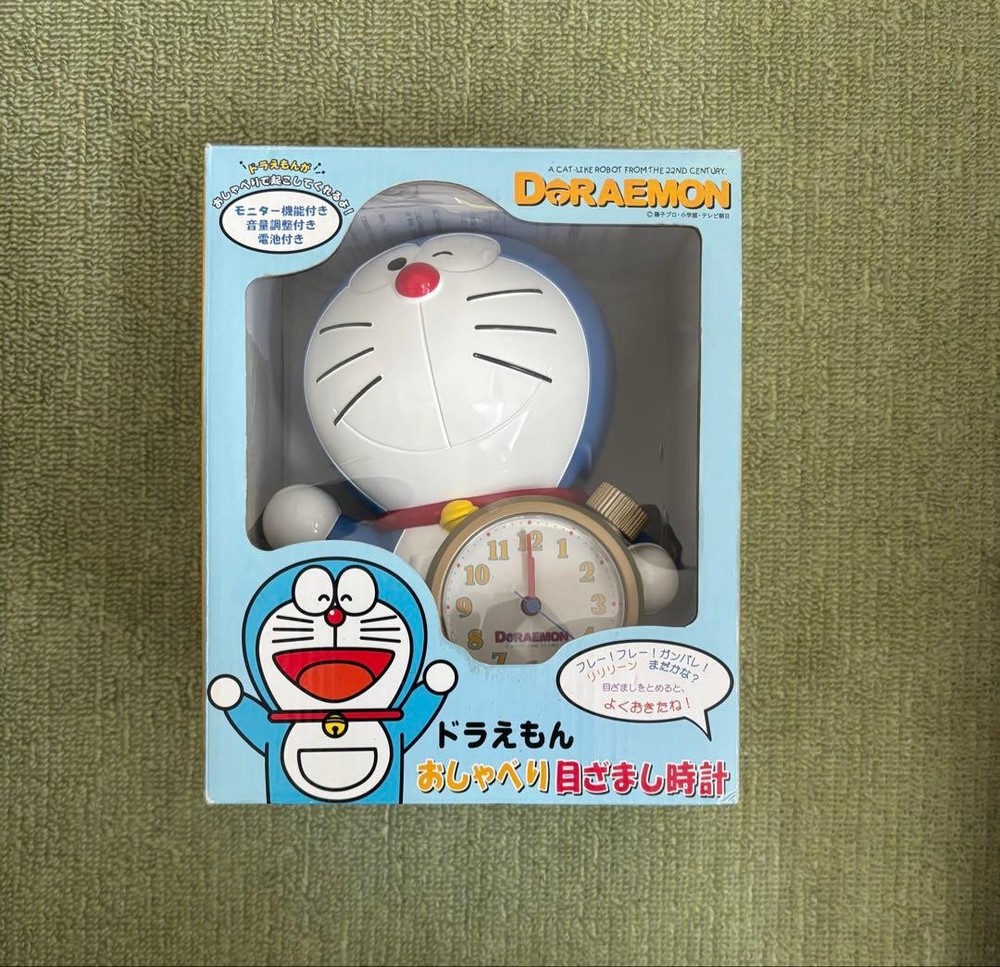 Seiko Doraemon Talking Alarm Clock Timepiece Authentic Collectible