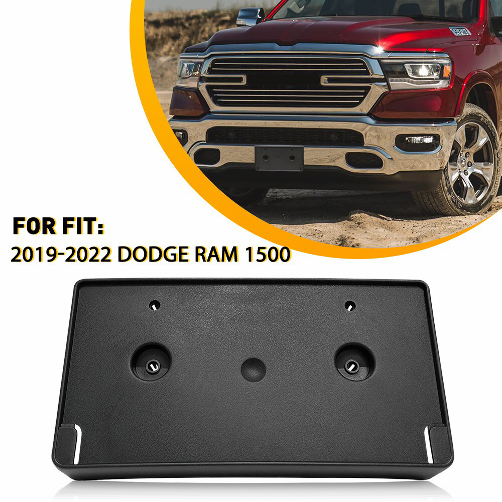 2019-2022 Ram 1500 Front License Plate Bracket Kit 2-Piece Set 68274215AE CH1068151