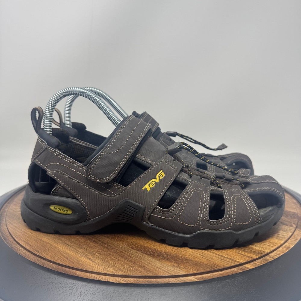 Teva Forebay Turkish Coffee Mens Hiking Sandals Size 9 Trail Shoes