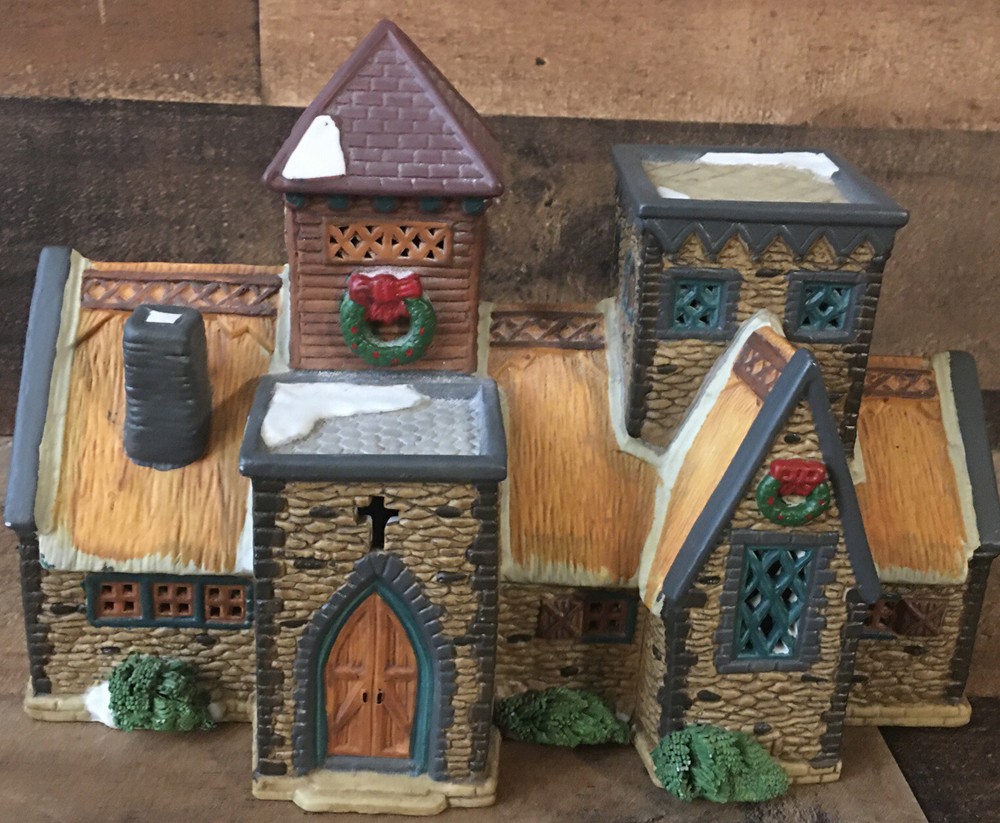Lemax 1984 Snow Village Church Rare Christmas Holiday Decor Collectible