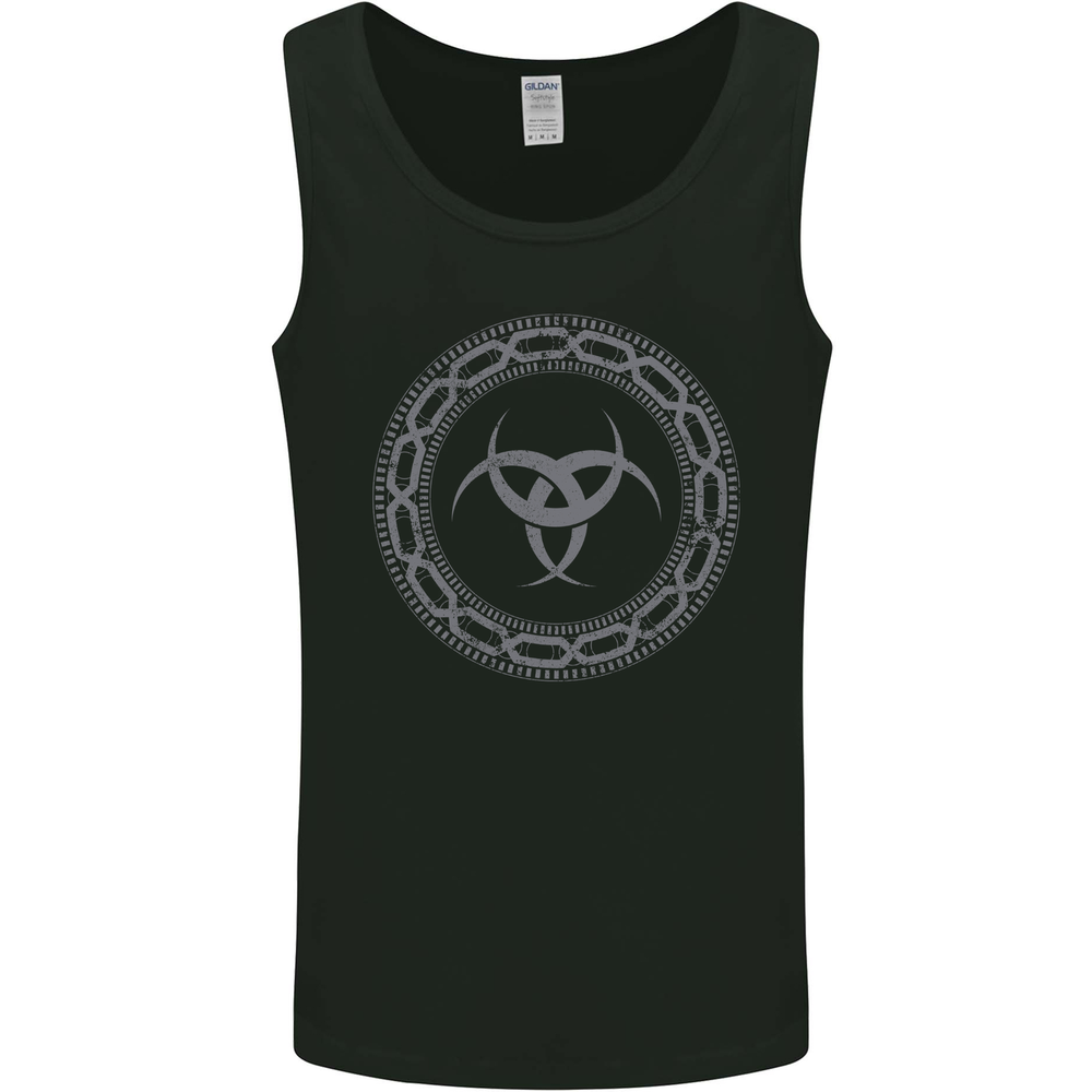 Viking Symbol Skaldenmet Grey Gym Mens Vest Tank Top