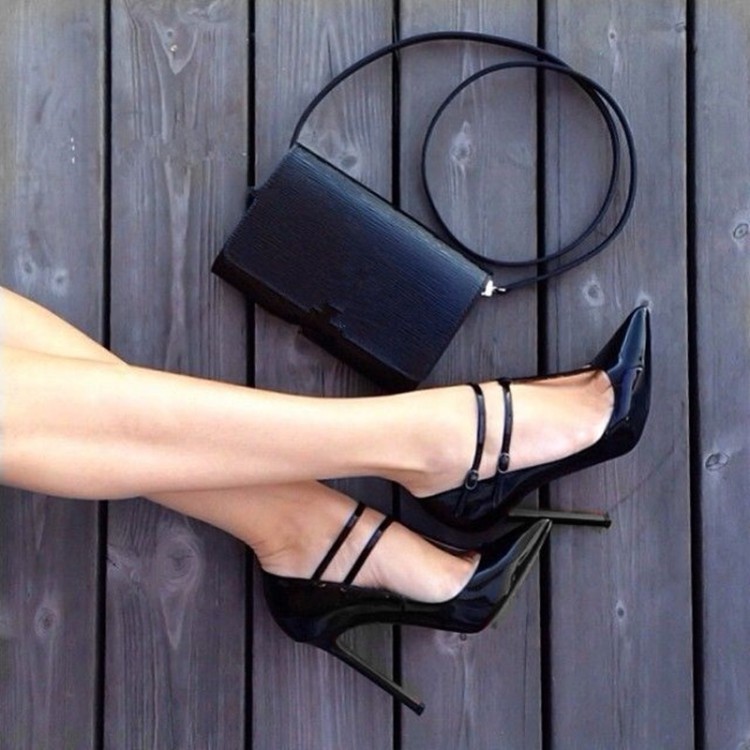 Sexy Women Stiletto Ankle Buckle Pumps Pointed Toe Party Heels
