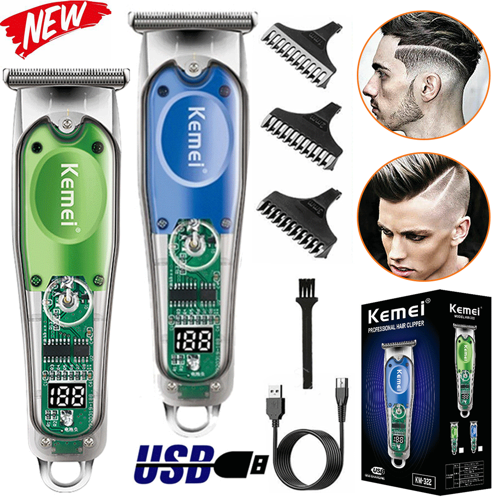 KEMEI 322 Professional Hair Clipper Trimmer Kit for Men Barber Salon BK069